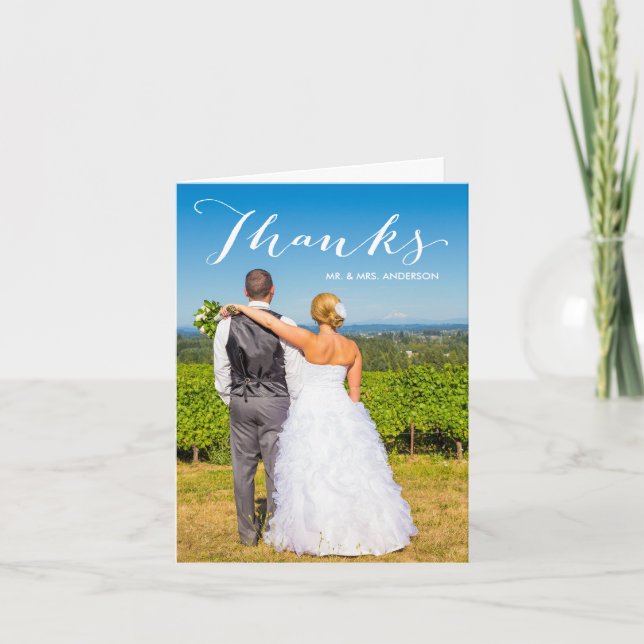 Gratitud | Boda de fotos Gracias Nota (Anverso)