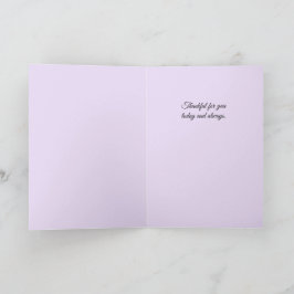 Gratitud de Lavender - Tarjeta de agradecimiento