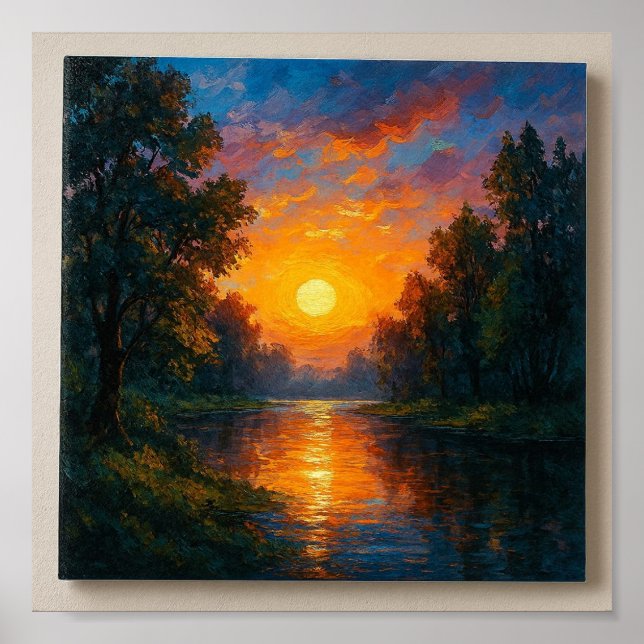 Gratitud del atardecer del desierto - Arte mural M (Frente)