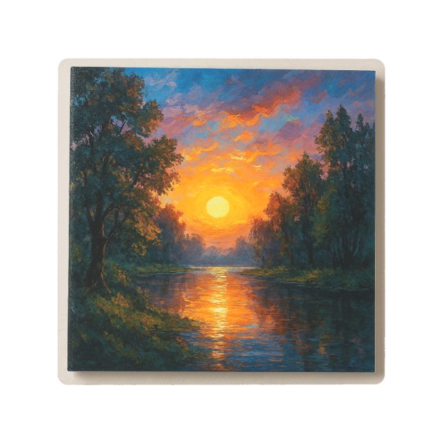 Gratitud del atardecer del desierto - Arte mural M (Anverso)