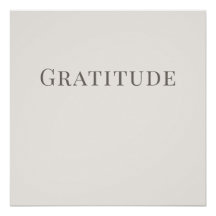 Gratitud – Póster Calmado de Tipografía Mínima