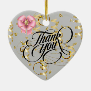 Gratitude Ornamento cerámico