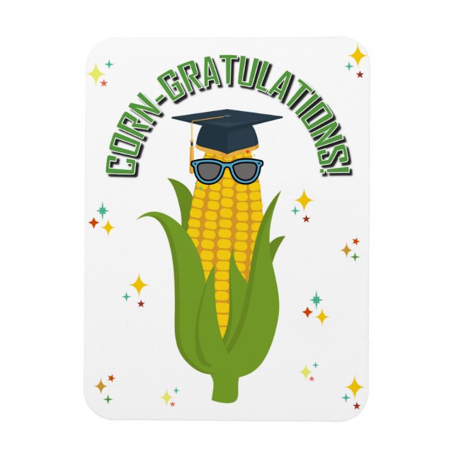 ¡GRATULACIONES DE CORN! Imán flexible (Vertical)