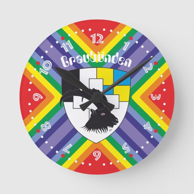 Graubünden Grischun Grigioni Suiza Svizra reloj (Anverso)