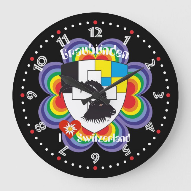 Graubünden Grischun Grigioni Suiza Svizra reloj (Anverso)