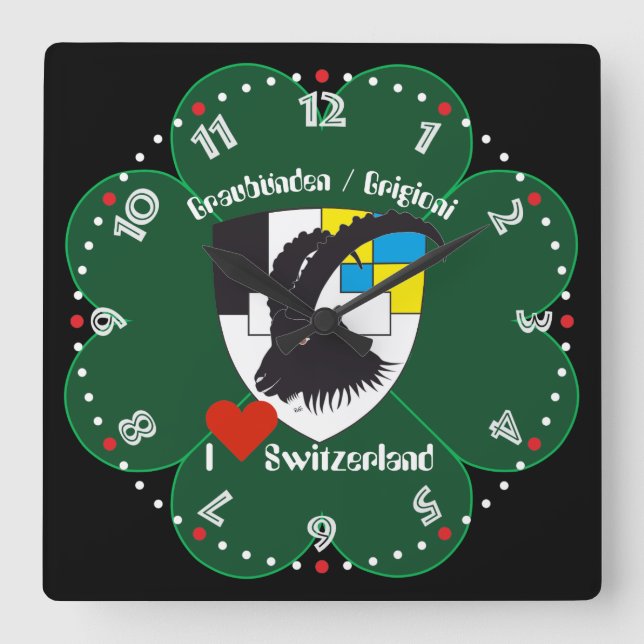 Graubünden Grischun Grigioni Suiza Svizra reloj (Anverso)