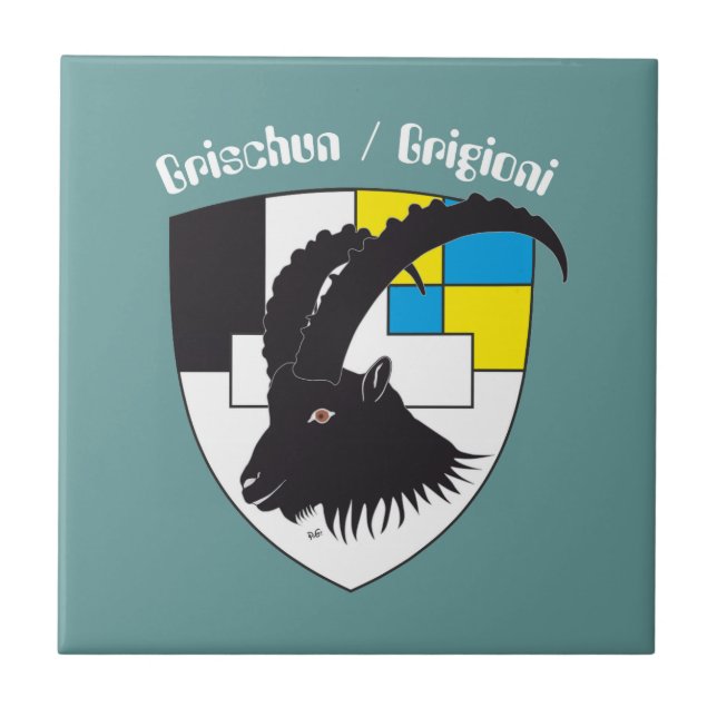 Graubünden Suiza baldosa (Frente)