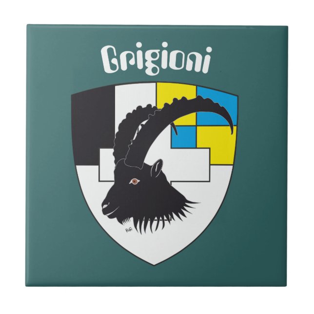 Graubünden Suiza baldosa (Frente)