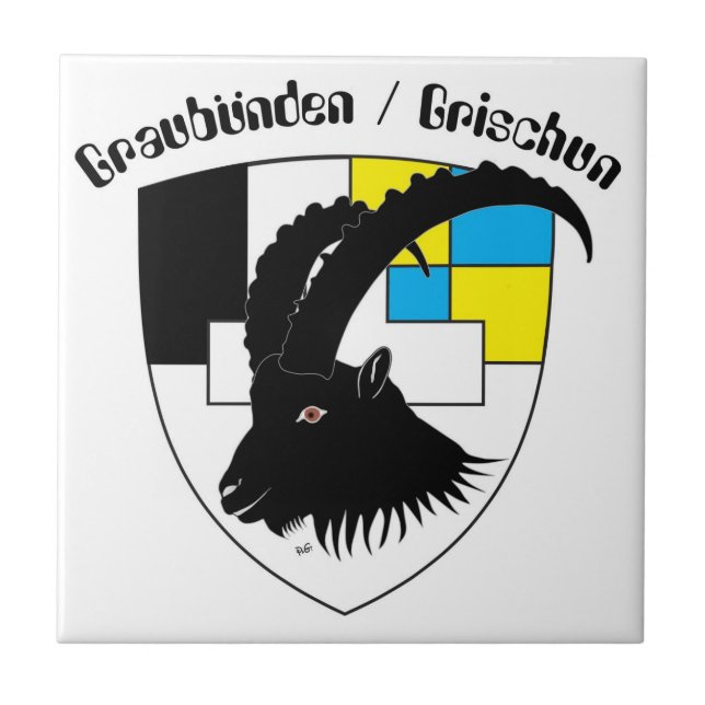 Graubünden Suiza baldosa (Frente)