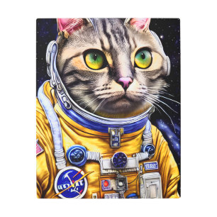 Grave arte de gato astronauta