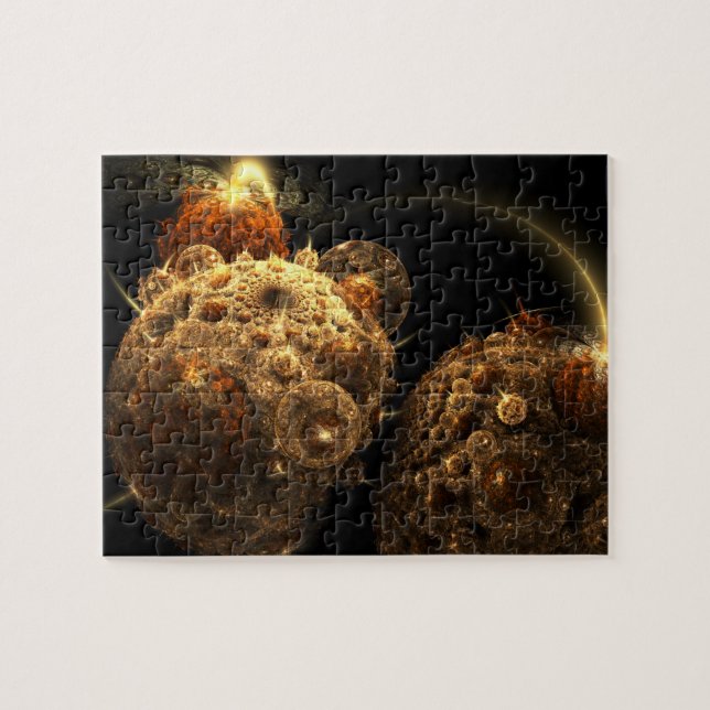 Gravedad - rompecabezas del arte del fractal (Horizontal)