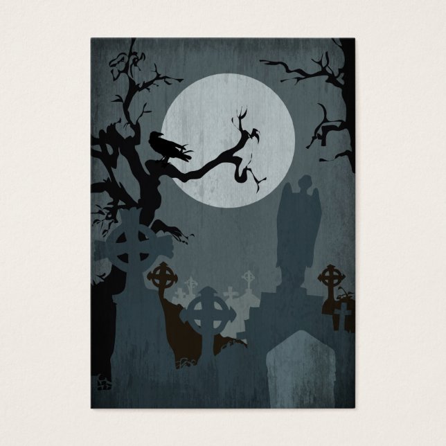 Graveyard y Luna llena para Halloween (Frente)