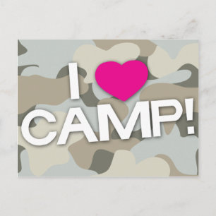 ¡Gray Camo me encanta el CAMP! Postal