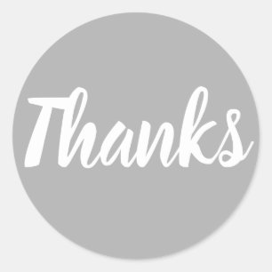Gray gracias al simple pegatina de negocios