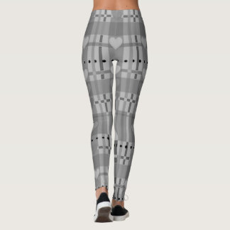 Gray Hart Leggings