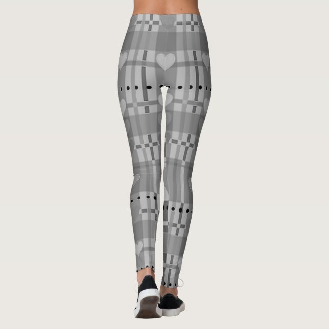 Gray Hart Leggings (Reverso)