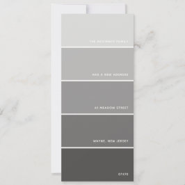 Gray Paint Swatch Nueva Invitación de dirección