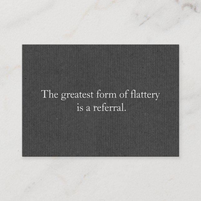 Gray profesional de tarjeta de referencia (Anverso)