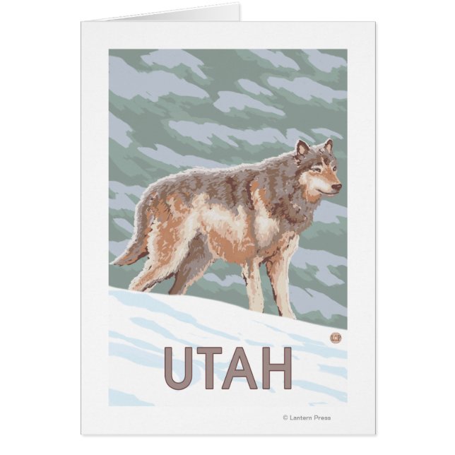 Gray Wolf Standing Utah (Frente)