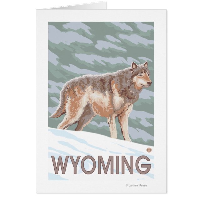Gray Wolf StandingWyoming (Frente)