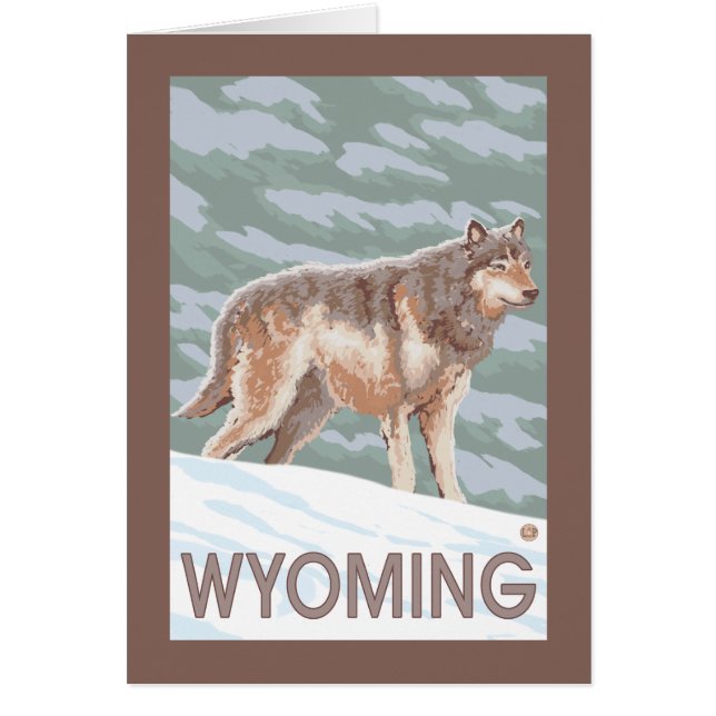 Gray Wolf StandingWyoming (Frente)