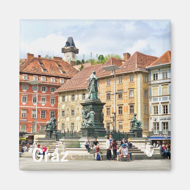 Graz, Austria - imán de nevera por Velvet Escape (Frente)