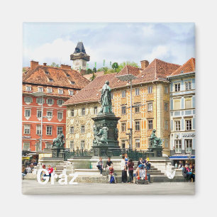 Graz, Austria - imán de refrigerador por Velvet E