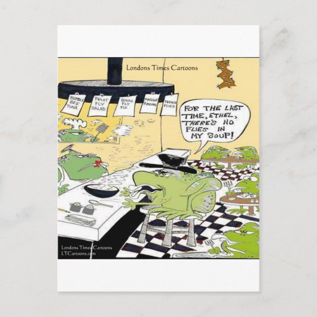 Greasy Spoon For Frogs Graciosos Regalos Y Tarjeta (Anverso)