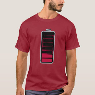 GREAT Camiseta del icono de batería baja TEE SHIRT