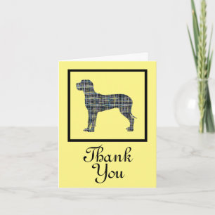 Great Dane Dog Gracias Tarjeta De Saludo