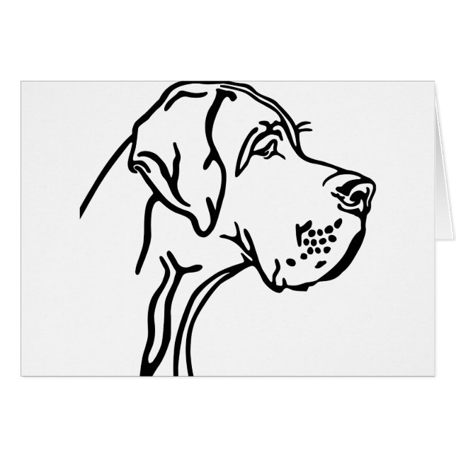 Great Dane Head drawing (Anverso (Horizontal))