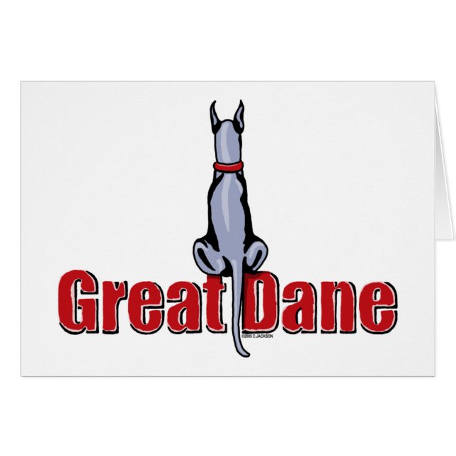 Great Dane Sit Blue (Anverso (Horizontal))
