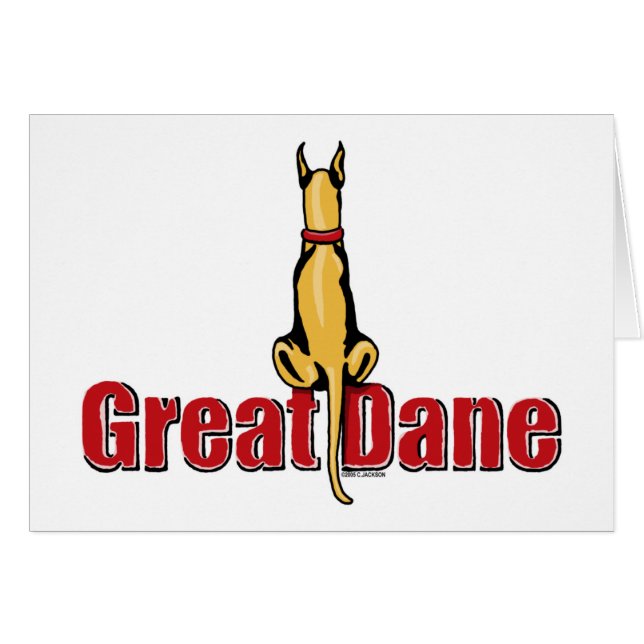 Great Dane Sit Fawn (Anverso (Horizontal))