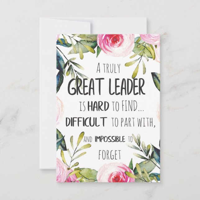 Great leader Gift great leader freedom goals power (Anverso)