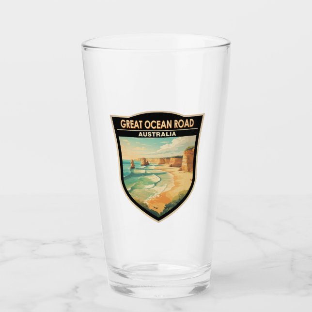 Great Ocean Road Australia Viaje arte cosecha (Anverso)