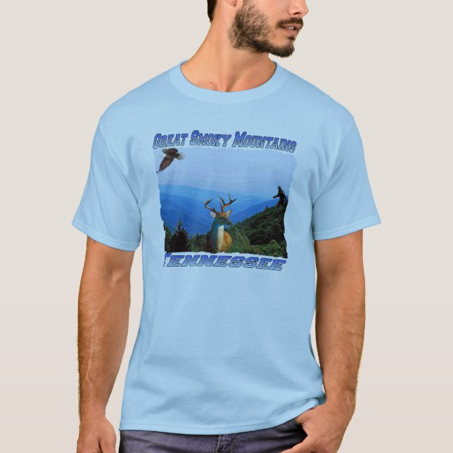 Great Smoky Mountains, camiseta del adulto de (Anverso)