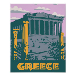 Grecia, Atenas Poster Travel,