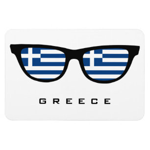 Grecia Sombra texto personalizado e imán de color