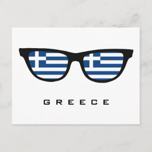 Grecia sombras personalizado texto y postal color