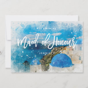 Grecia usted será mi criada de la tarjeta de la