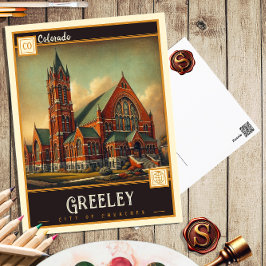 Greeley, Colorado | Tarjeta Postal Antigua