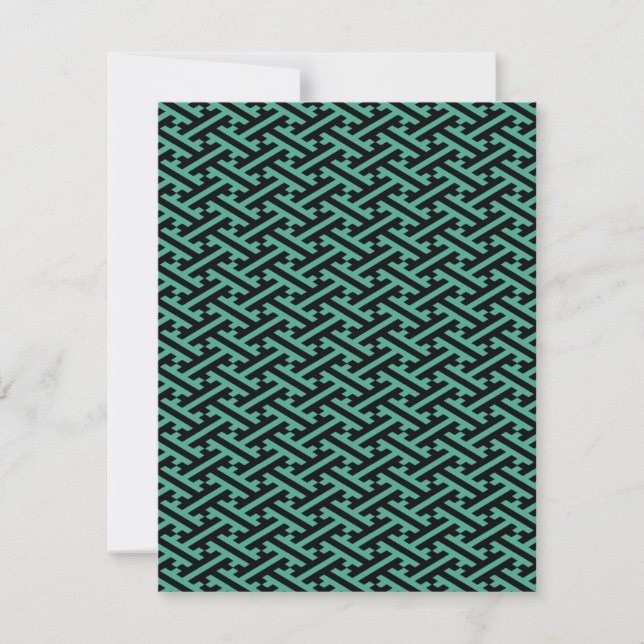 Green and Black Sayagata Pattern (Anverso)