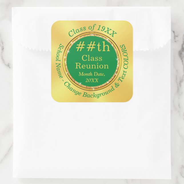 Green and Gold, Pegatinas sindicales de clase, (Bolso)