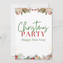 Green And Red Watercolor Feliz Navidad