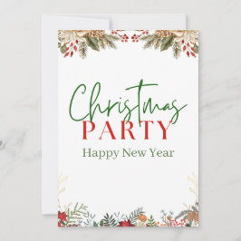 Green And Red Watercolor Feliz Navidad