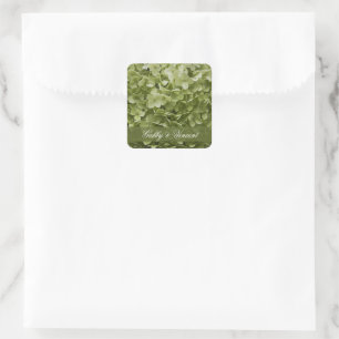 Green Annabelle Hydrangea Boda Sello para sobres
