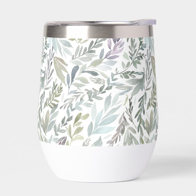 Green Blue Botanical Watercolor (Izquierdo)