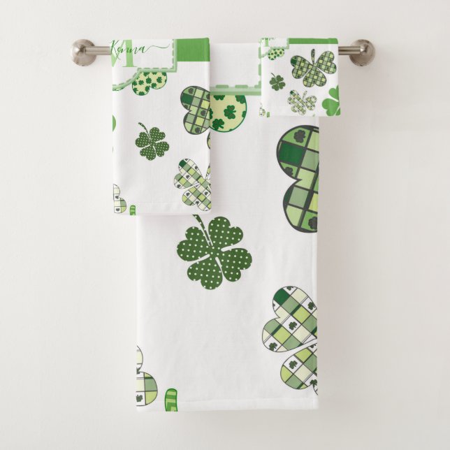 Green Clover personalizada St Patrick's (In situ)