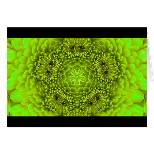 GREEN DAHLIA FLOWER PETALS (Anverso (Horizontal))