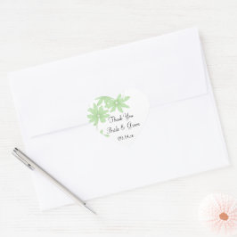 Green Daisies Boda Gracias Etiqueta Favor